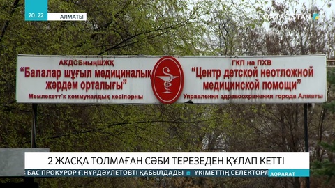 Алматыда 2-ге толмаған сәби көп қабатты үйдің терезесінен құлап кетті