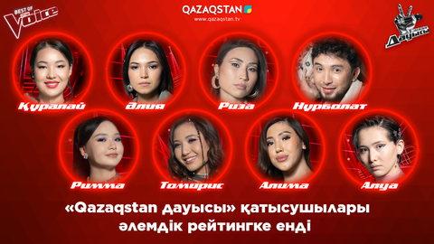 «Qazaqstan дауысы» қатысушылары апта сайын «Best of the Voice» әлемдік рейтингісінде көш бастап келеді