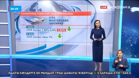 Елде банкаралық комиссия мөлшері төмендейді