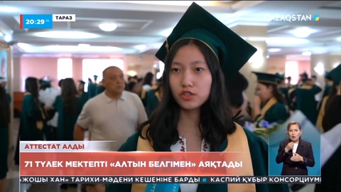 Тараздағы «125 High School» жекеменшік мектебін 71 оқушы алтын белгімен аяқтады