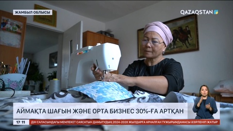 Жамбыл облысында шағын және орта бизнес 30 пайызға артқан