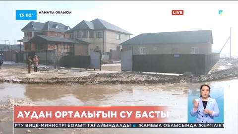Алматы облысы Жамбыл ауданының орталығы Ұзынағаш ауылын су басты