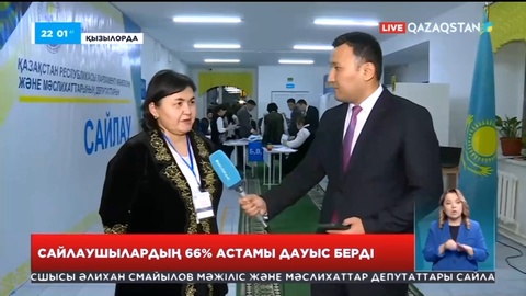 Қызылорда облысы дауыс беру көрсеткішінен республикада көш бастады