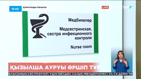Қарағанды облысында балалар арасында қызылша ауруы өршіп тұр