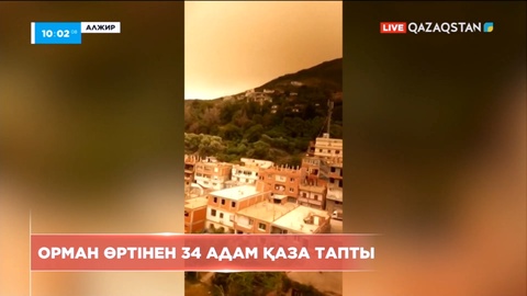 Алжирде орман өртінен 34 адам қаза тапты