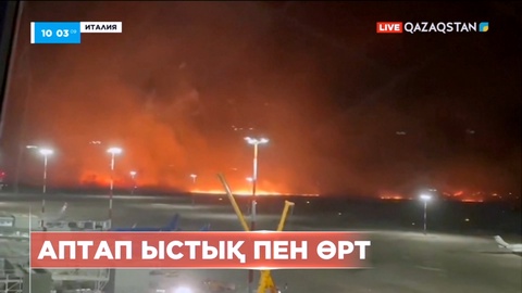 Италияның бірнеше жерінде орман өрті тұтанды