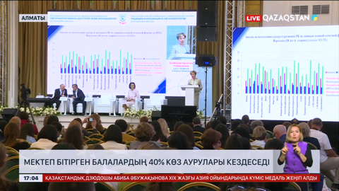 Мектеп бітірген балалардың 40%-да көз аурулары кездеседі