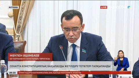 Сенатта конституциялық бақылауды жетілдіру тетіктері талқыланды