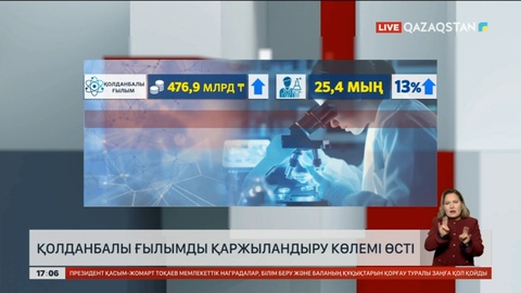 Елімізде қолданбалы ғылымды қаржыландыру көлемі өсті