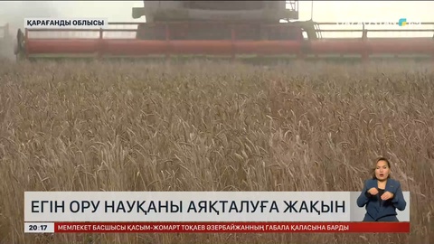 Қарағанды облысында егін жинау науқаны аяқталуға жақын
