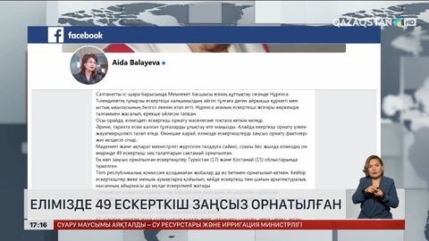 Елімізде 49 ескерткіш заңсыз орнатылған