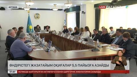 Өндірістегі жазатайым оқиғалар 5,5% азайды