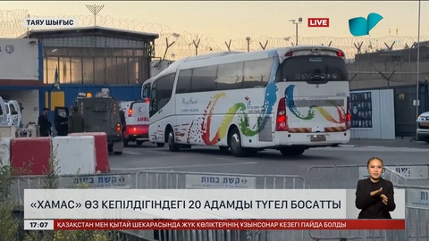«ХАМАС» кепілдегі израильдіктерді түгел босатты