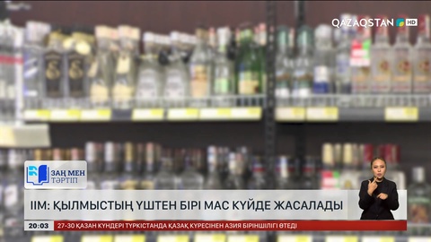  ІІМ: Қылмыстың үштен бірі мас күйде жасалады