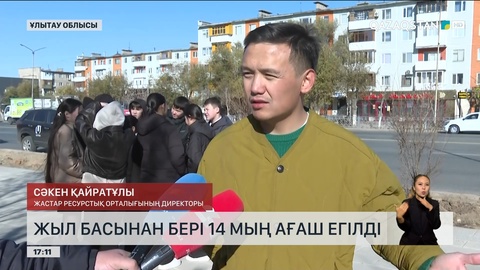 Ұлытауда жыл басынан бері 14 мың ағаш егілді