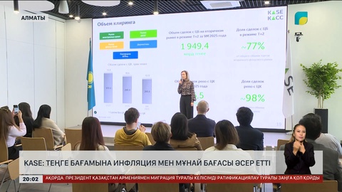  KASE: Теңге бағамына инфляция мен мұнай бағасы әсер етті