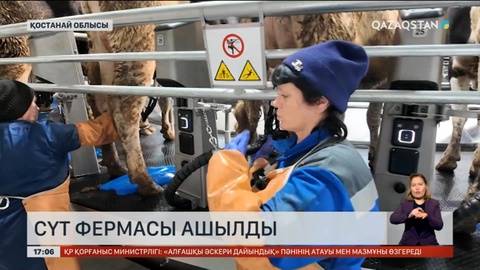 Қостанай облысында заманауи сүт фермасы ашылды