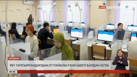ҰБТ тапсырғандардың 57 пайызы ғана шекті балдан асты