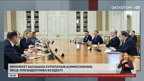 Мемлекет басшысы еуропалық комиссияның вице-президентімен кездесті