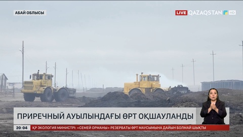 Абай облысы Приречный ауылындағы өрт оқшауланды