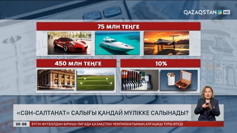 «Сән-салтанат» салығы қандай мүлікке салынады?