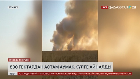 Атыраудағы «Ақжайық» мемлекеттік табиғи резерваты аумағындағы қамыс өрті өшірілді