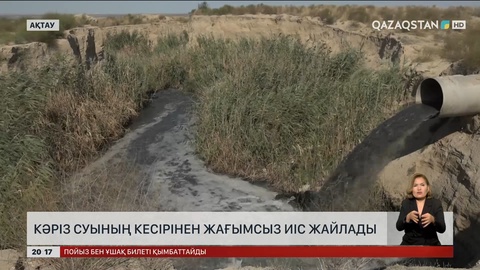 Ақтауды кәріз суының кесірінен жағымсыз иіс жайлады