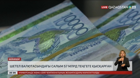 Шетел валютасындағы салым 57 млрд теңгеге қысқарған