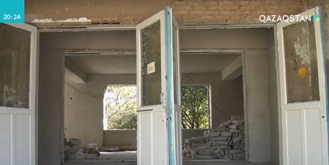 Жамбыл облысының Қордай ауданында орта мектеп жаңа оқу жылына дайын болмай шықты