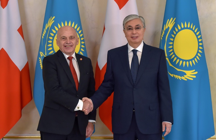 Қазақстан мен Швейцария Президенттері кездесті