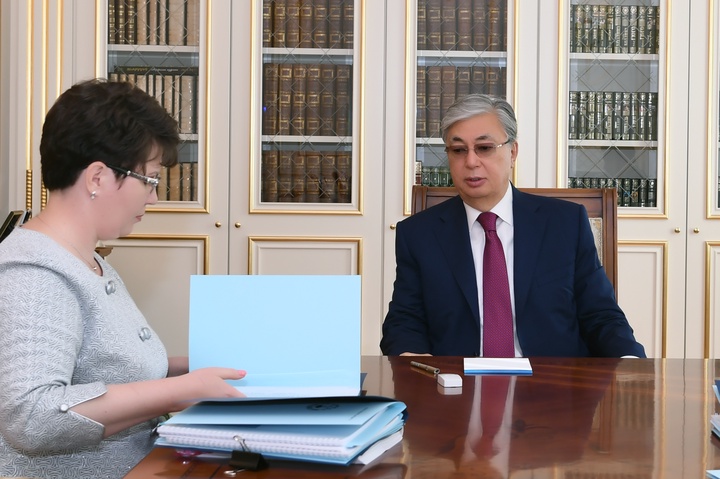 Қазақстан Президенті Есеп комитетінің төрайымын қабылдады