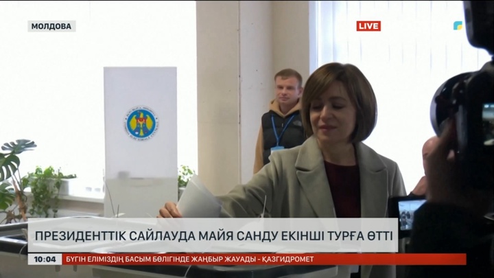 Молдовадағы президенттік сайлауда Майя Санду екінші турға өтті