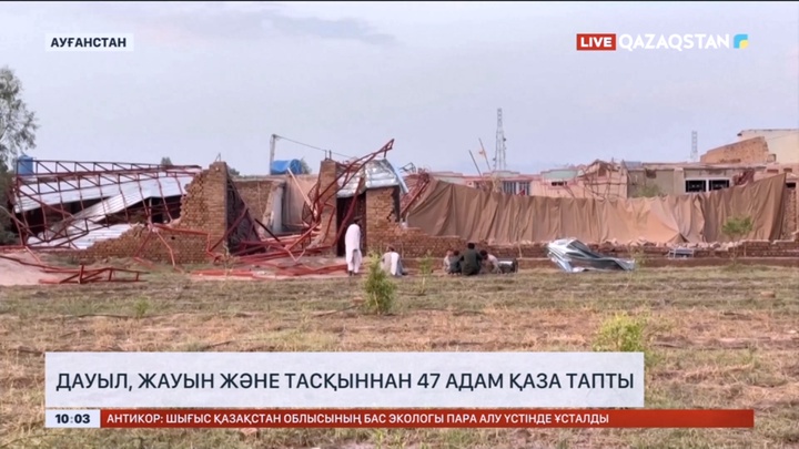 Ауғанстанда дауыл, жауын және тасқыннан 47 адам қаза тапты