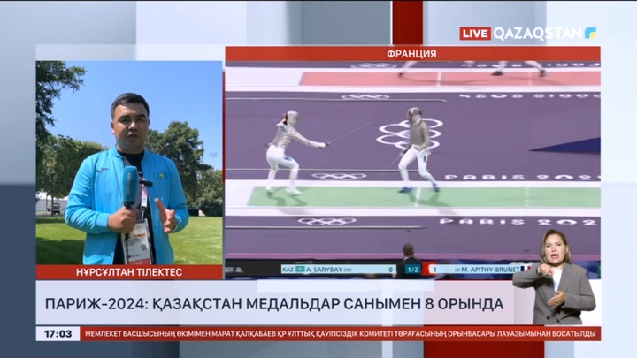 Қазақстан медальдар саны жағынан сегізінші орында