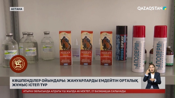 Көшпенділер ойындары: Жануарларды емдейтін орталық жұмыс істеп тұр