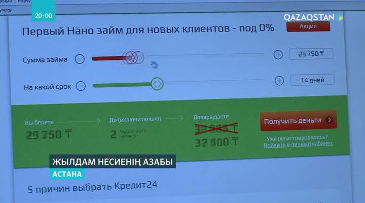 Онлайн несие орға жықпай ма?
