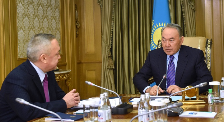 Елбасы Республикалық бюджеттің орындалуын бақылау жөніндегі есеп комитетінің төрағасы Қозы-Көрпеш Жаңбыршинді қабылдады