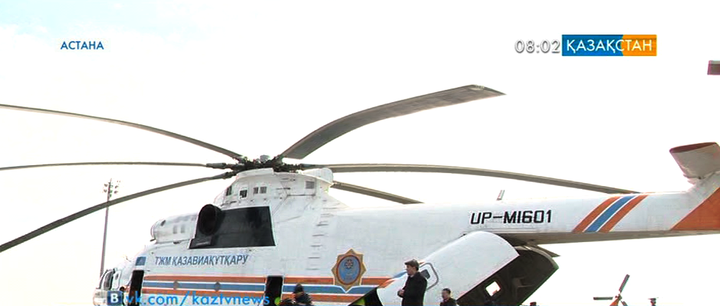 Алматыдан Астанаға Ми-26 ұшағы мен құтқарушылар жеткізілді